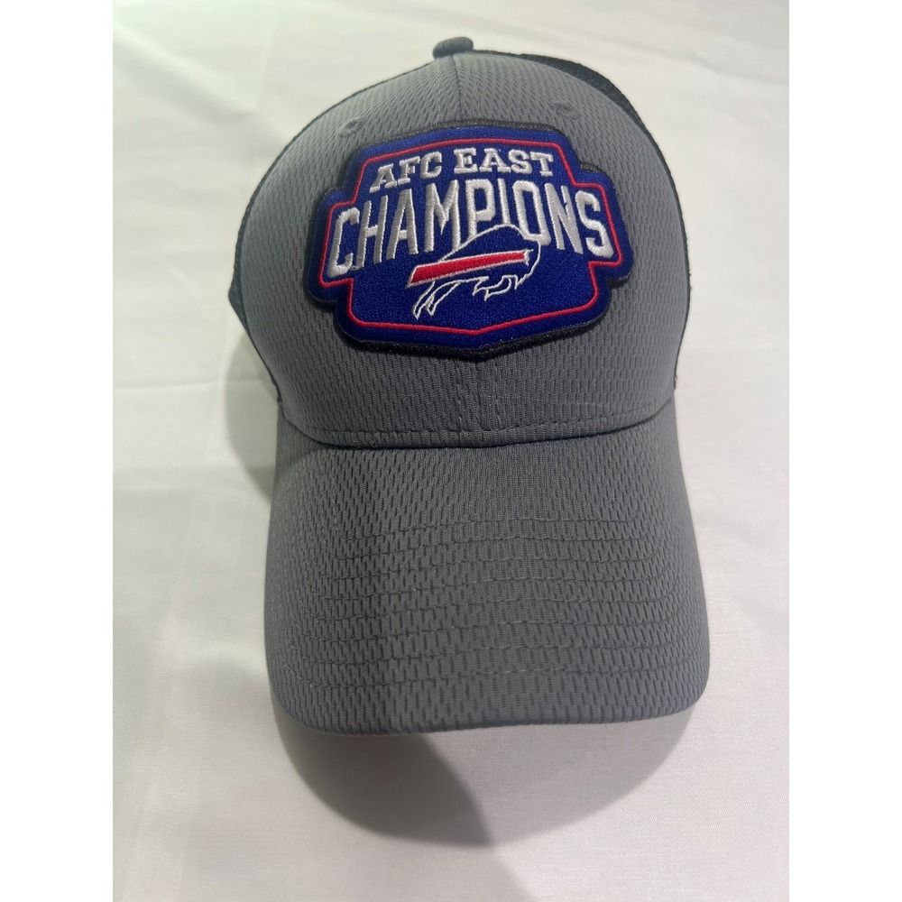 Buffalo Bills Hat Cap Mens Gray Snapback New Era 9Forty Adjustable NFL Football